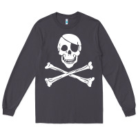 Smoke skull crossbones Long Sleeve Tee - linhVisuals