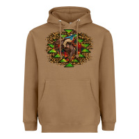 Toasted Coconut Western Christmas Rodeo Distressed Heavyweight Hoodie - RanaPortraitStore