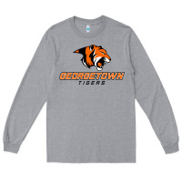 Heather Grey georgetown college tiger Long Sleeve Tee - linhVisuals