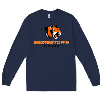 Navy georgetown college tiger Long Sleeve Tee - linhVisuals