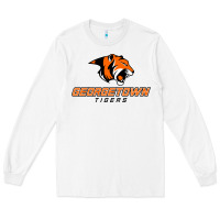 White georgetown college tiger Long Sleeve Tee - linhVisuals