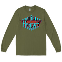 Army Green night ranger Long Sleeve Tee - linhVisuals