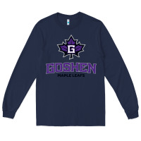 Navy goshen college maple leafs2 vectorized Long Sleeve Tee - linhVisuals
