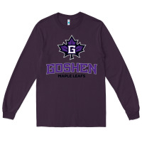Plum goshen college maple leafs2 vectorized Long Sleeve Tee - linhVisuals