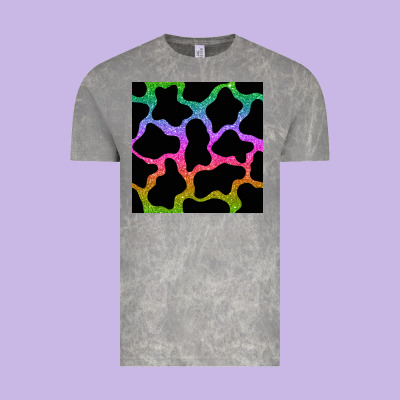 Cow Glitter Seamless Pattern Vintage Tee Designed By Bundleandbundleshop