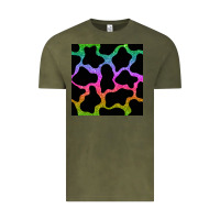 Vintage Olive cow glitter seamless pattern Vintage Tee - BundleAndBundleShop