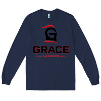 Navy grace college & seminary lancers1 vectorized Long Sleeve Tee - linhVisuals