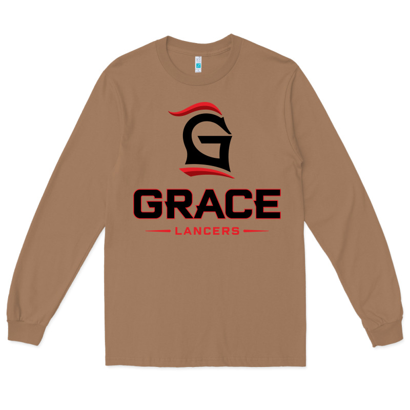 Grace College & Seminary Lancers1 Vectorized Long Sleeve Tee by linhVisuals | Teevron
