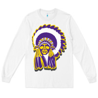 White haskell indian Long Sleeve Tee - linhVisuals