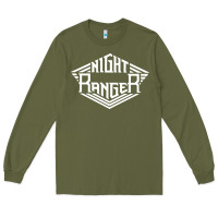 Army Green night ranger Long Sleeve Tee - linhVisuals