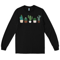 Black cute plant Long Sleeve Tee - linhVisuals