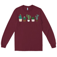 Burgundy cute plant Long Sleeve Tee - linhVisuals