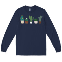 Navy cute plant Long Sleeve Tee - linhVisuals