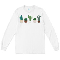 White cute plant Long Sleeve Tee - linhVisuals