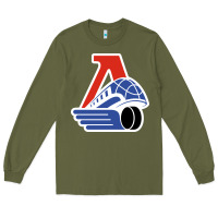 Army Green lokomotiv yaroslavl Long Sleeve Tee - linhVisuals