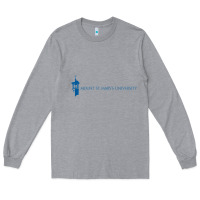 Heather Grey The mount st mary's university Long Sleeve Tee - linhVisuals