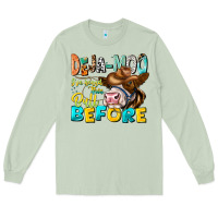 Matcha Deja Moo I've Heard Tih Bull Before Long Sleeve Tee - CowhideDigitalArt