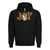 Black shiba inu christmas joy Zipper Hoodie - RanaPortraitStore