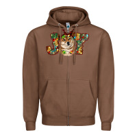 Chestnut shiba inu christmas joy Zipper Hoodie - RanaPortraitStore
