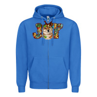 True Royal shiba inu christmas joy Zipper Hoodie - RanaPortraitStore