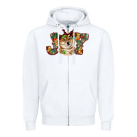 White shiba inu christmas joy Zipper Hoodie - RanaPortraitStore