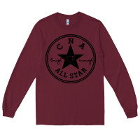 Burgundy all star cna Long Sleeve Tee - linhVisuals