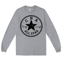 Heather Grey all star cna Long Sleeve Tee - linhVisuals