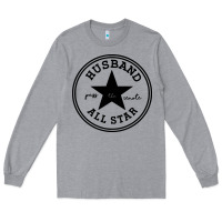 Heather Grey all star husband Long Sleeve Tee - linhVisuals