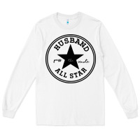 White all star husband Long Sleeve Tee - linhVisuals