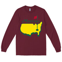 Burgundy MASTER GOLF TOURNAMENT Long Sleeve Tee - linhVisuals