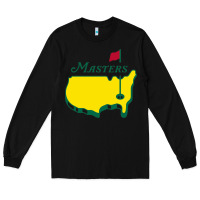 Black MASTER GOLF TOURNAMENT Long Sleeve Tee - linhVisuals