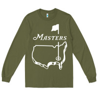 Army Green MASTER GOLF TOURNAMENT Long Sleeve Tee - linhVisuals