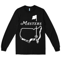 Black MASTER GOLF TOURNAMENT Long Sleeve Tee - linhVisuals