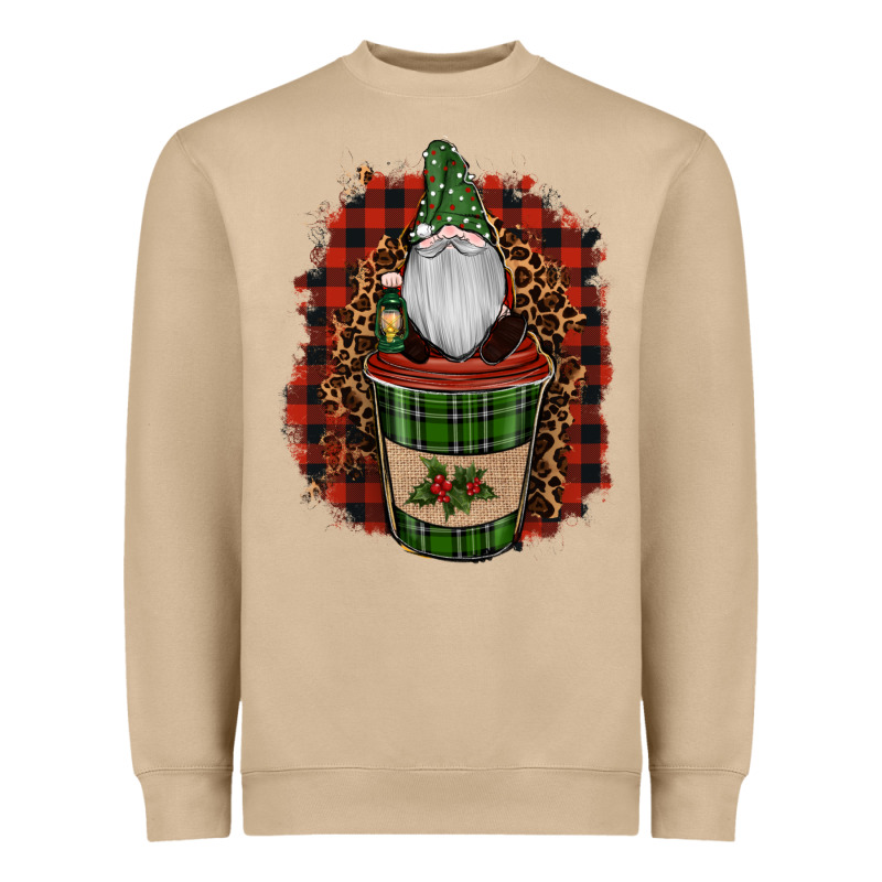 Gnomes With Coffee Christmas Heavyweight Sweatshirt by RanaPortraitStore | Teevron