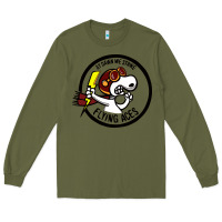 Army Green flying aces Long Sleeve Tee - linhVisuals