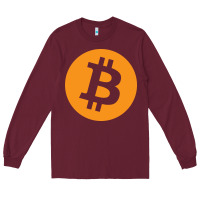 Burgundy bitcoin ledger blockchain satoshi btc Long Sleeve Tee - linhVisuals