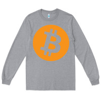 Heather Grey bitcoin ledger blockchain satoshi btc Long Sleeve Tee - linhVisuals
