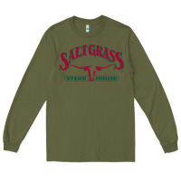 Army Green saltgrass steakhouse Long Sleeve Tee - linhVisuals