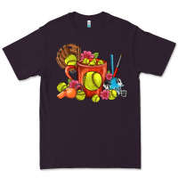 Plum Softball Coffee Mug Premium Tee - FaDigitalArtStudio