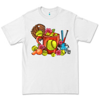 White Softball Coffee Mug Premium Tee - FaDigitalArtStudio