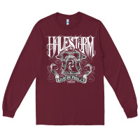 Burgundy halestorm Long Sleeve Tee - linhVisuals
