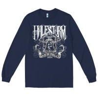 Navy halestorm Long Sleeve Tee - linhVisuals