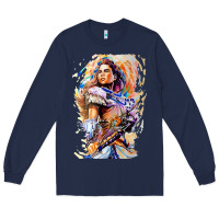 Navy ALOY - HORIZON FORBIDDEN WEST Long Sleeve Tee - linhVisuals