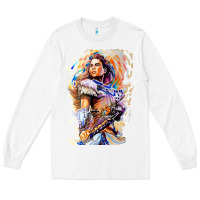 White ALOY - HORIZON FORBIDDEN WEST Long Sleeve Tee - linhVisuals