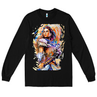 Black ALOY - HORIZON FORBIDDEN WEST Long Sleeve Tee - linhVisuals