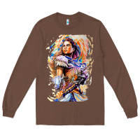 Chestnut ALOY - HORIZON FORBIDDEN WEST Long Sleeve Tee - linhVisuals