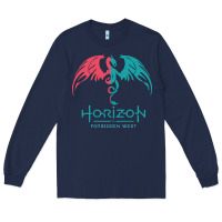Navy HORIZON FORBIDDEN WEST Long Sleeve Tee - linhVisuals