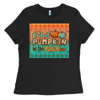 Black cutest pumpkin in the patch tumbler Ladies Tee - BundleAndBundleShop