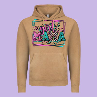 Leopard Camo Girl Mama Mother's Day Vintage Hoodie Designed By Lillyallendesigns
