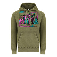 Vintage Olive leopard camo girl mama Mother's Day Vintage Hoodie - LillyAllenDesigns